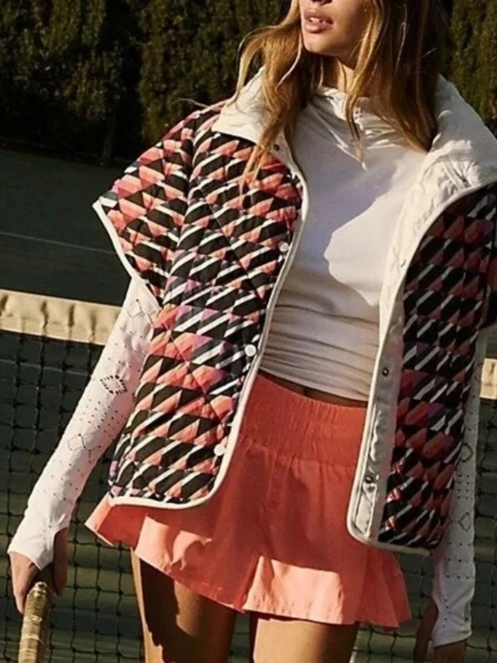 Free People Movement Chill Out Packable Poncho Scarf Jacket Puffer Size OS